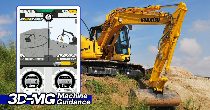 Komatsu introduces 3D machine guidance and payload functionalities for crawler and wheeled excavators 